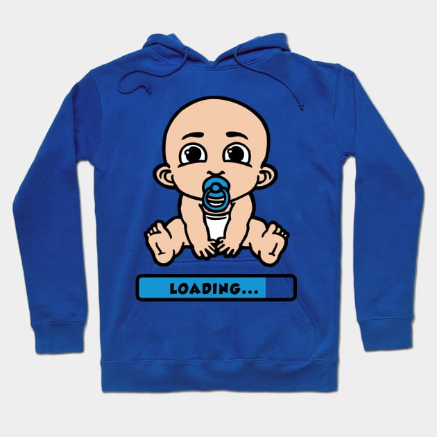 baby loading Hoodie by Huggy Mauve